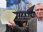 Bóng đá anh, ngoại hạng anh, lịch thi đấu euro 2012, Bức thư trên con tàu Titanic trở về quê hương 